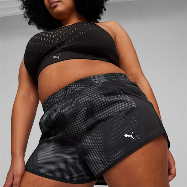 Favourite Velocity 3" Printed Women's Woven Running Shorts, PUMA Black, extralarge-IND